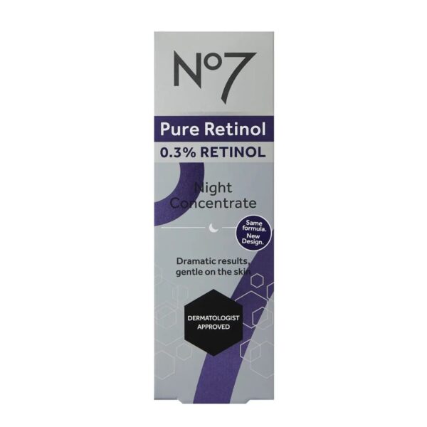 No7 Pure Retinol 0.3% Concentré de nuit 30ml – Image 2
