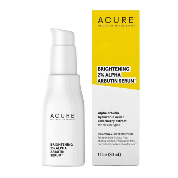 Acure Brightening Sérum 2% Alpha Arbutin – 30ml