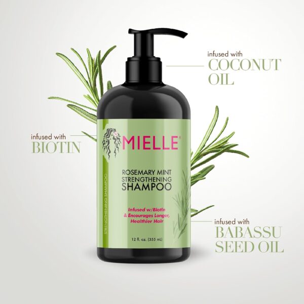 MIELLE Rosemary Mint Strengthening Shampoo 355ml – Image 3