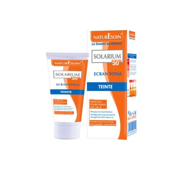 Design-sans-titre-2024-03-12T150645.562.jpg Solarium 50+ Ecran Total teinté 50 ml – Image 1