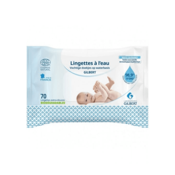 Gilbert Lingettes à l'eau - 70pcs