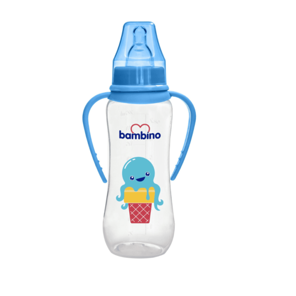 Bambino biberon naturel avec poigne +0m 250ml