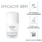 Vichy Déodorant Anti-Transpirant 48H Peau Sensible ou Épilée 50ml
