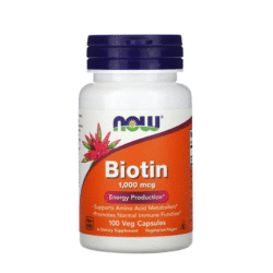 NOW Foods Biotin 1000 mcg 100 capsules végétales