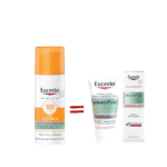 pack Eucerin Oil Control SPF50+ 50 Ml = serum dermopure 7ml + gel nettoyant 20ml offre