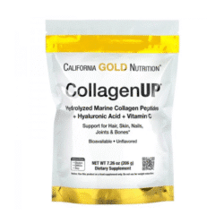 California Gold Nutrition CollagenUP Hydrolyzed Marine Collagen Peptides, Hyaluronic Acid and Vitamin C 206g