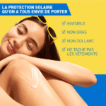 Détail du CeraVe Lait Solaire Invisible Hydratant SPF50+ 75 ml