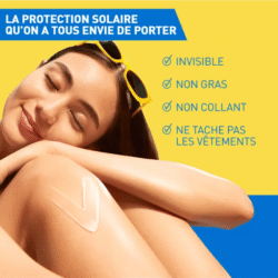 Détail du CeraVe Lait Solaire Invisible Hydratant SPF50+ 75 ml