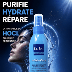 Détail de la Brume HOCL Purifiante et Réparatrice DR. JED Cosmetics 240 ml
