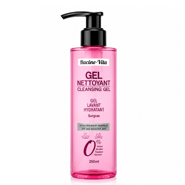 Racine Vita Gel Nettoyant Peaux Sèches 250ml (2) Racine Vita Gel Nettoyant Peaux Sèches 250ml