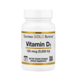 California Gold Nutrition Vitamine D3 125 µg 90 Capsules