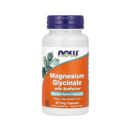 NOW Foods Magnesium Glycinate with BioPerine 60 capsules